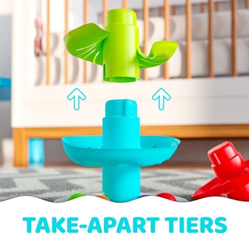 Lollipop Rainbow Ball Drop Tower: Baby Toys for Toddlers Includes 4 Balls - Stimulate Curiosity and Motor Skills with This Engaging Ball Drop Toys for Toddlers - Image 6