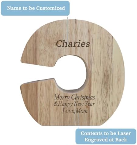 Wooden Letter Piggy Bank for Kids Boys Girls,Personalized Piggy Bank (Laser Engraving),A-Z Letters Coin Bank Money Box Customized Name, for Family Christmas Birthday Gift (C) - Image 2