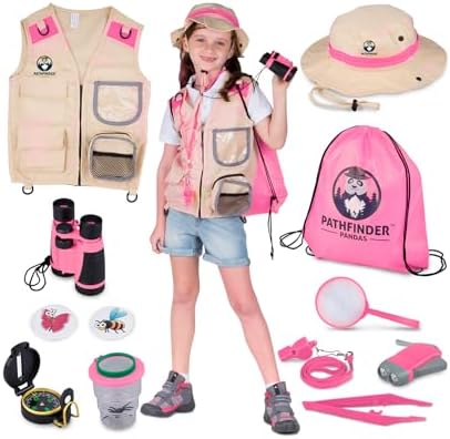 Kids Explorer Kit with Safari Vest & Hat for 3-7 Year Old Boys & Girls by Unknown