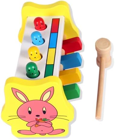 Wood Beat Toy with Hammer for Kids Girls Educational by Unknown