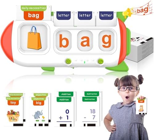 102 Sight Words & 56 Math Flash Cards for Kids Ages 5-7, Speech Therapy Toy by ZIKAQUQI