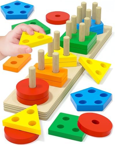 Montessori Toys for 1 2 3 Year Old Boy Girl, Toddler Learning Toys Gifts by Tonberless