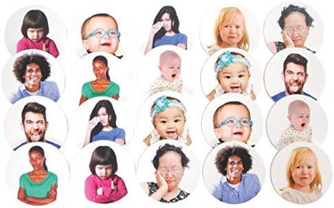 Kaplan Early Learning Emotion Tiles Set of 20 - Real-Image Tiles Depicting a Variety of Feelings by KaplanEarlyLearningCompany