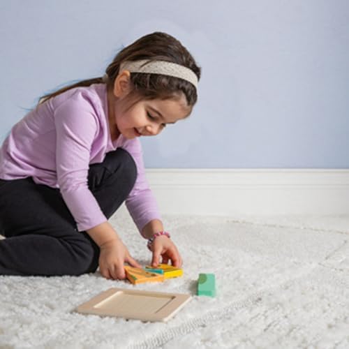 Mary Meyer LittleWood Puzzles Wooden Puzzle for Toddlers, Preschool Gift for 18+ Months, Fun & Educational Baby Toy, 5.5 x 5.5-Inches, Puppy - Image 2