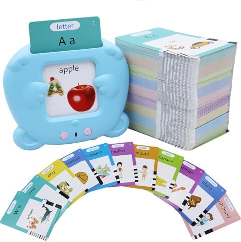 MAYAPHILOS 510 Words Alphabet Talking Flash Cards for 3-8 Years Kids by MAYAPHILOS