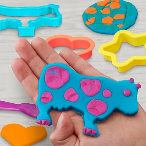 Play-Doh Fun Tub Set, 19 Accessories & Reusable Storage Container, Preschool Toys, Kids Arts & Crafts, Back to School Gifts, Ages 3+ (Amazon Exclusive) - Image 2