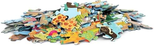 boppi Round 150 Piece Jigsaw for Kids Aged 5-8 | Educational Animals Around the World Puzzle with Continents & Animal Habitats | Eco-Friendly Recycled Cardboard - Image 5