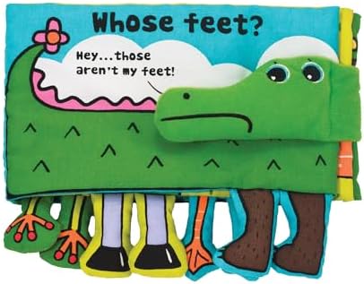Melissa & Doug Soft Activity Baby Book - Whose Feet? Sensory Toys for Toddlers, Travel Toys for Toddlers Boys and Girls by Unknown
