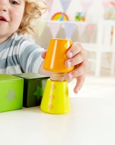 Hape Twist and Turnables Wooden Building Block Learning Set - Image 4