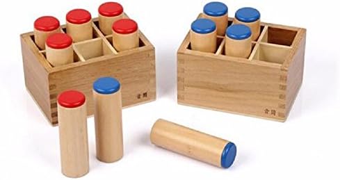 YHZAN New Montessori Sensorial Auditory Material Sound Bottles - Sound Cylinders Sound Boxes Kids Educational Toys by YHZAN