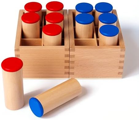 Montessori Sound Cylinders Beechwood, Solid Wood Sound Boxes Montessori Toys for Toddlers & Kids, Sensory Materials for Auditory Development, Wooden Preschool Homeschool Learning Toys Ages 3 4 5 6 - Image 2
