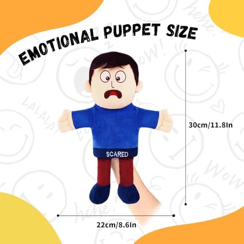 Scared Emotion Hand Puppet for Kids & Toddlers – 12 Inch - Image 2