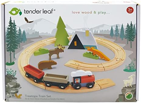 Tender Leaf Toys - Treetops Train Set - Beautiful Wooden Toy Train Set Kids - Intelligent and Imaginative Play Skills for Age 3+ - Image 5
