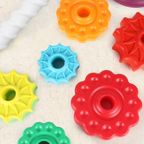 Spinning Stacking Toys for Toddlers 1-3, Ring Stacker for Babies 0-6-12-18 Months, Spinner for Infants, Montessori Autism Sensory Toys, 1 2 3 Year Old Girl Boy Christmas Birthday Gifts - Image 6