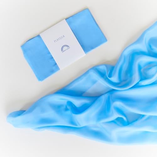 Sarah's Silks Playsilk - 100% Real Silk, Hand Dyed, Bright Colored Play Scarves | Montessori and Waldorf Toys for Dress up, Imaginative, and Pretend Play (35" x 35") by SarahsSilks