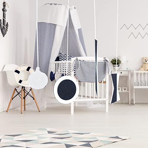 Montessori Munari Mobile Visual Mobiles Black White Felt Handmade Shape and Color Recognition - Image 4