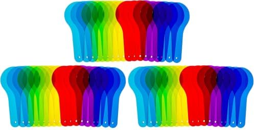 18 Pcs Color Paddles - Engaging Color Mixing Toy for Kids (Pack of 3) by Odoorgames