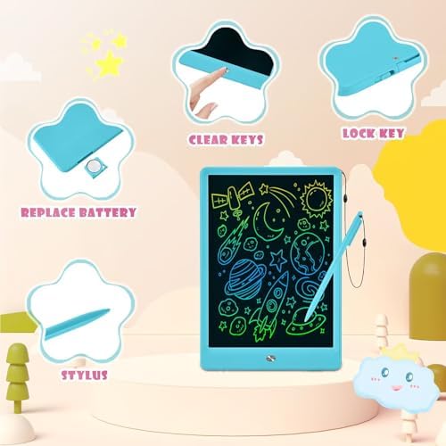 Toddler Boy Toys, Kids LCD Writing Tablet, Mess Free Coloring Books - Image 4