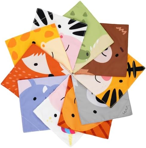 Urban Kiddy™ My First Animal Crate | Sensory Baby Tissue Toy Box, Montessori Toys for Infants & Toddlers, Imaginary Play, Colorful Crinkle Textured Pull Scarves, Educational Preschool Learning - Image 6