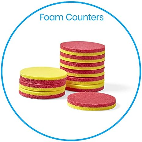 hand2mind Foam Two-Color Counters, Red and Yellow, Manipulatives, Chips, Math Bingo, 200 Count - Image 2