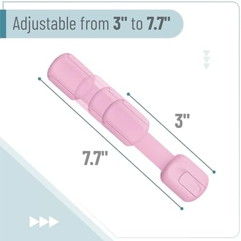 Bates- Child Safety Strap Locks, 6 Pack, Pink, Baby Cabinet Locks - Image 3