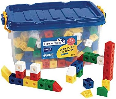 Excellerations Linking Cubes and Triangles - 360 Pieces, Ages 3+, PreK+ - Image 5