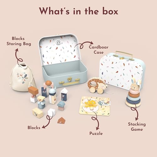 SPEEDY MONKEY Montessori My First Toy Box | Wooden Nursery Play Set Playset - Image 3