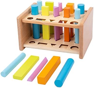 Adena Montessori 15-Piece Shape Sorting Sticks Toy, 1-3y by AdenaMontessori