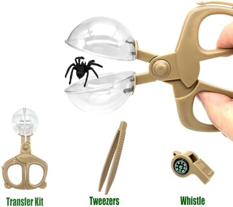 Bug Catcher Kit for Kids, 6 Pcs Kids Bug Catching Kits, Outdoor Nature Explorer Kit, Science Educational Kits with Tweezers, Magnifying Glass, Binoculars for Boys Girls - Image 5