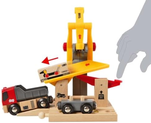 BRIO World - 33280 Freight Goods Station | Versatile Toy Train Set for Kids | Interactive Play | Sustainable Wood Construction | Ideal for Toddlers Aged 3 and Up - Image 5