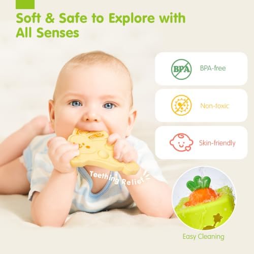 hahaland Silicone Baby Tissue Box Toy - Montessori Baby Toys 6-12 Months - Image 6