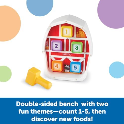 Learning Resources Peeksville Barnyard Pounding Bench - Image 2