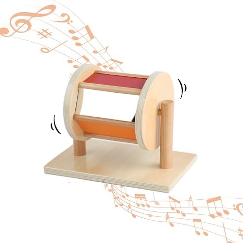 Adena Montessori Full-Size Spinning Drum Montessori Toys for Infant 6 - 12 Months 1 Year Old Babies Toddlers (Typical) by AdenaMontessori