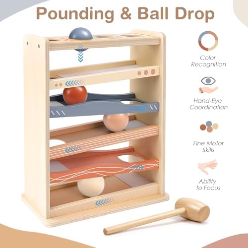 Vanplay Montessori Ball Drop Toys for 1 2 Year Old Boy Girls Birthday Gifts - Image 3