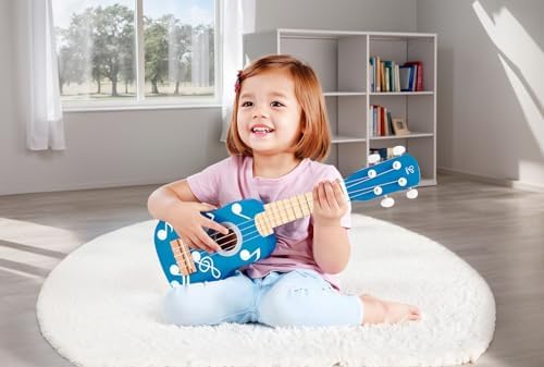 Hape Kid's Wooden Toy Ukulele in Multicolor - Image 3
