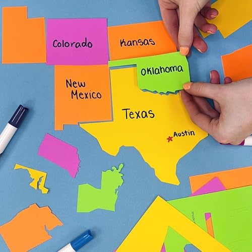 DIY US Map Puzzle, 112 Piece, Makes 2 Maps, 50 States - Image 2