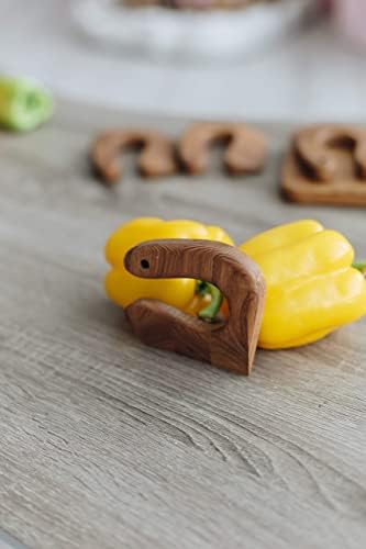 Wooden Safe Knife for Kids, Kids Utensil Montessori Knife, Vegetable and Fruit Chopper, Ash Wood - Image 7
