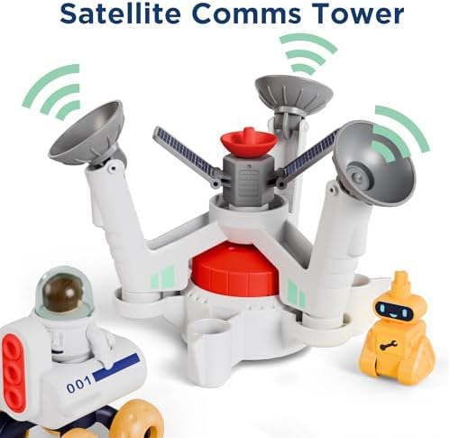 iPlay, iLearn Kids Space Toy, Toddler Spaceship Solar System Planet Playset - Image 4