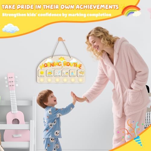 Morning Routine Chart for Toddlers, Visual Schedule Chart Planner - Image 4