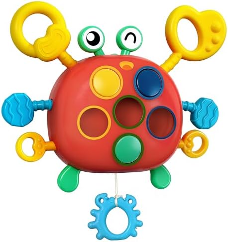 Chilvil Airplane Travel Toys for Toddler Kids 1-3 Sensory Montessori Toys for 1+ Year Old Silicone Pull String Road Trip Car Seat Travel Activities Essentials 18+ Months by CHILVIL