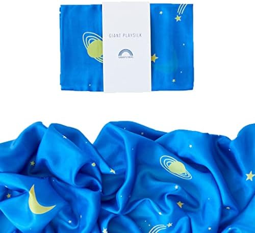 Sarah's Silks Giant Playsilk | 100% Silk Toy for Toddlers | Bright Colored Large Scarves for Fort Building and Pretend Play - Starry Night by SarahsSilks