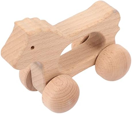 Baby Wooden Push Car Toy for Toddlers and Infant Grasping by BESPORTBLE