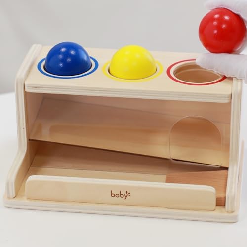 Dailyfunn Montessori Toys Object Permanence Box, Ball Tracker Drop Push Toy for Boy Girl Baby Toddler Kid Preschooler 1-3 Years Old - Image 3