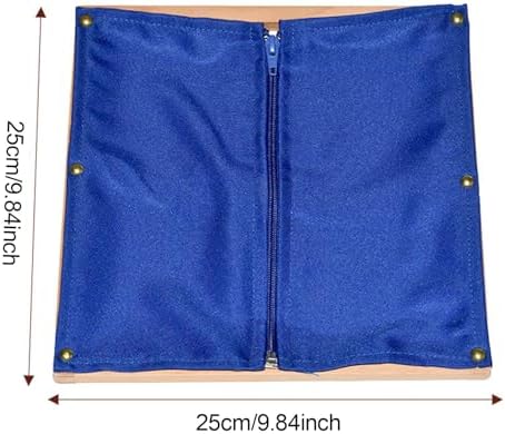 Dressing Frame Life Skills Development Toy Professional Basic Life Skill for Preschool Gifts Educational Early Learning Tool, Zipper - Image 5