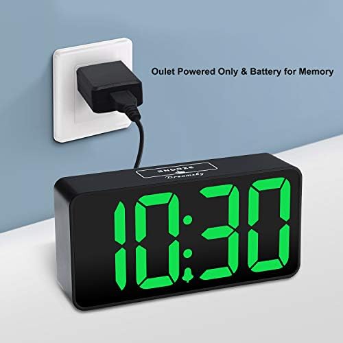 DreamSky Small Digital Alarm Clock for Bedroom with Large Big Numbers - Image 2