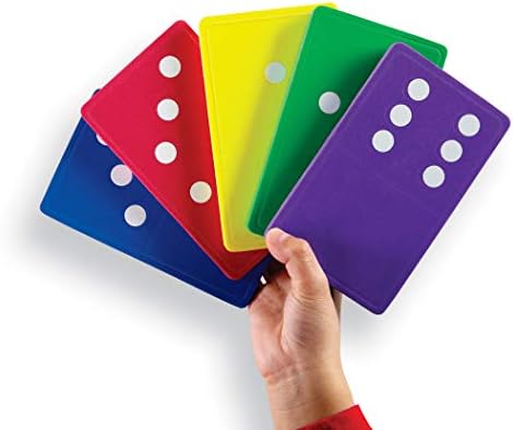 Learning Resources Jumbo Foam Dominoes - Board Games, Math Manipulatives , Counting and Problem Solving, Patterning Skills, Gifts for Boys and Girls, Classroom Games for Students - Image 3