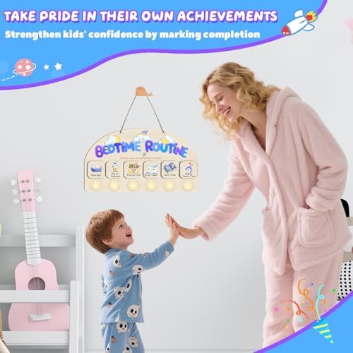 Bedtime Routine Chart for Toddlers, Visual Schedule Chart Planning - Image 4