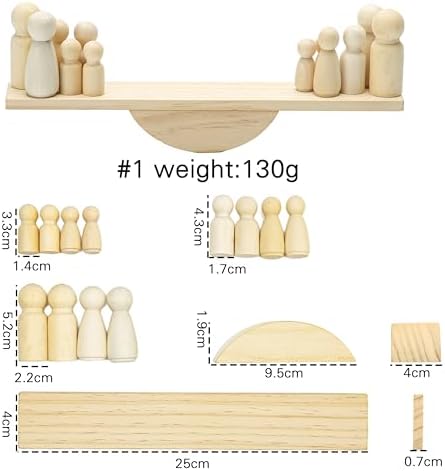 Wooden Math Counting Toy Montessori Learning Game for Kids 3+ - Image 2