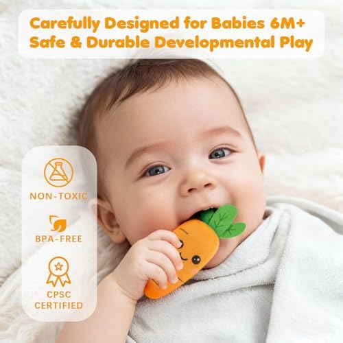 Montessori Sensory Toy for 1 Year Old, Fruit Vegetable Learning Sensory Toy - Image 6