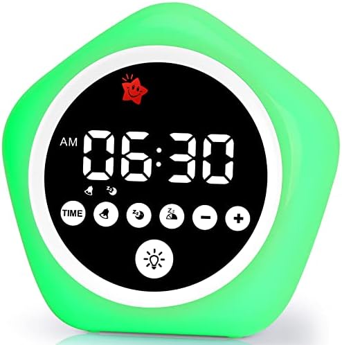 Kids Alarm Clock, Ok to Wake Clock with Green Light Red Light, Toddler Sleep Training Clock for Children by ALARMCLOCK